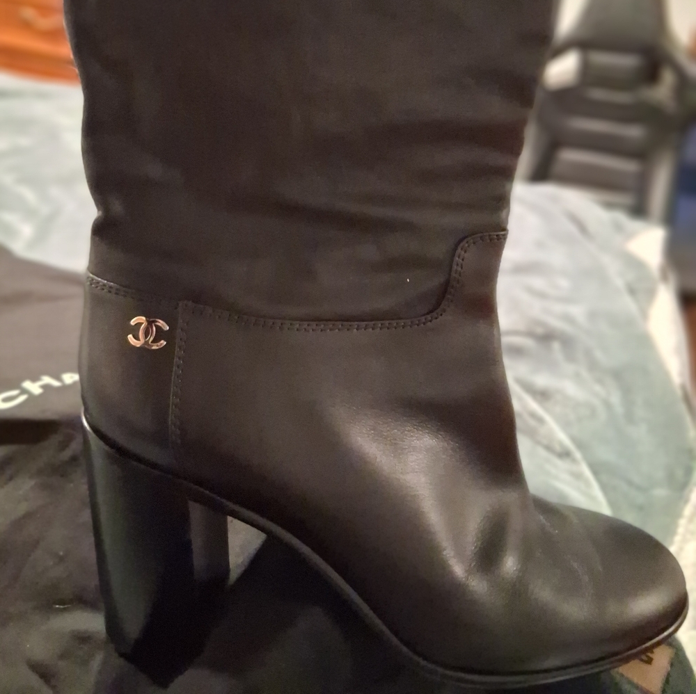 Chanel Leather Boots